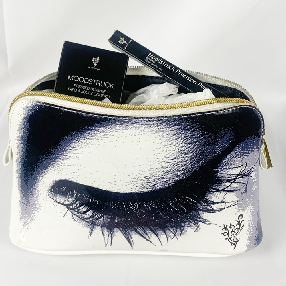 ✨ Younique Moodstruck Makeup Bundle–Blusher “Sweet” + Eyeliner + Cosmetic Bag 🖤